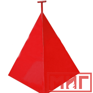 Фото 17 - Пожарная пирамида для пожарного гидранта 500x500x800 (Четырехгранная).